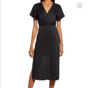 BLACK MIDI DRESS
